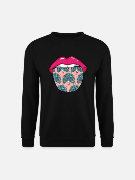 Peacock Bird Tongue - Unisex Sweatshirt - black