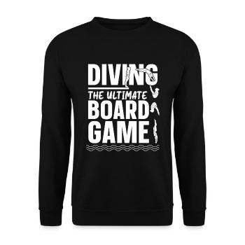 Diving Diver Funny - Unisex Sweatshirt - black - Front - Alina (178cm) & Michal (187cm)