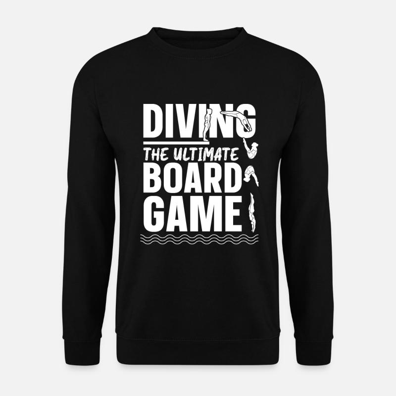 Plongeur de plongée drôle - Sweat-shirt Unisexe - noir