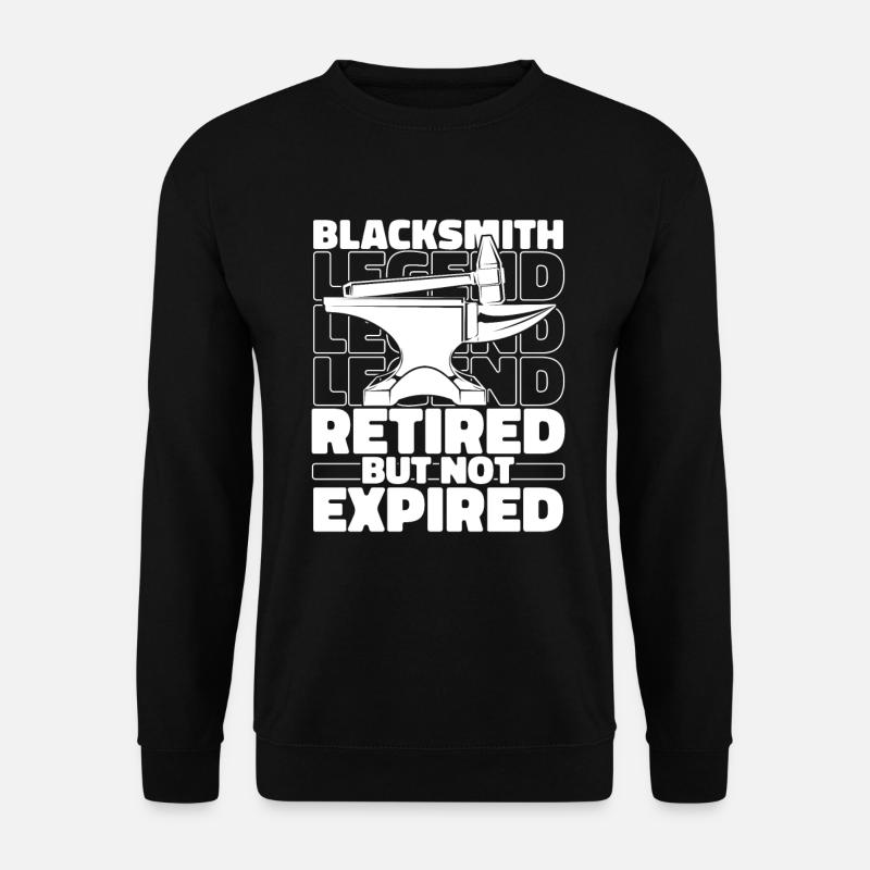 Retired blacksmith - Unisex Sweatshirt - black
