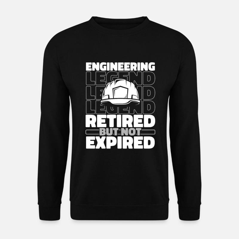 Retired engineer - Unisex Sweatshirt - black