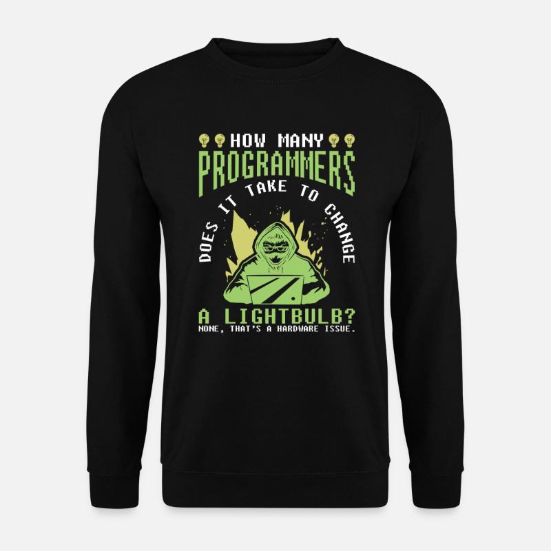 Entwickler Coder Programmierer Witzig - Unisex Pullover - Schwarz