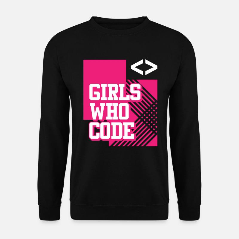 Developer Coder Programmer Girl - Unisex Sweatshirt - black