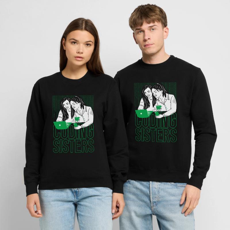 Developer Coder Programmer Sisters Unisex Sweatshirt