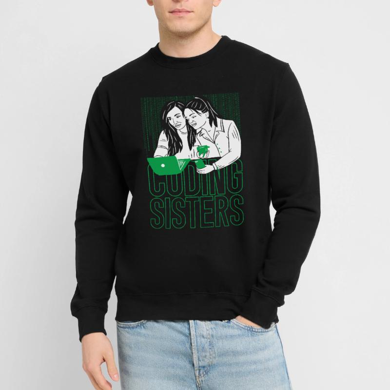 Developer Coder Programmer Sisters Unisex Sweatshirt