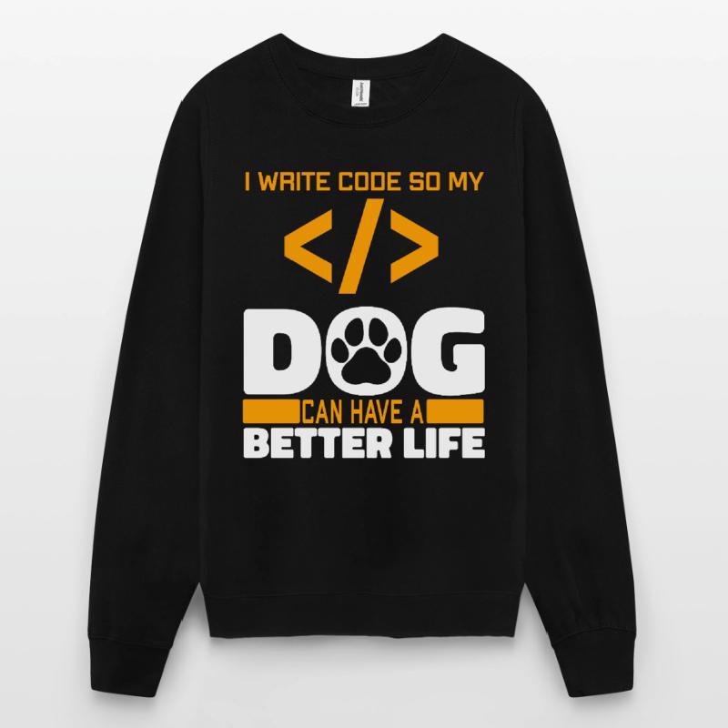 Entwickler Coder Programmierer Hund Unisex Pullover