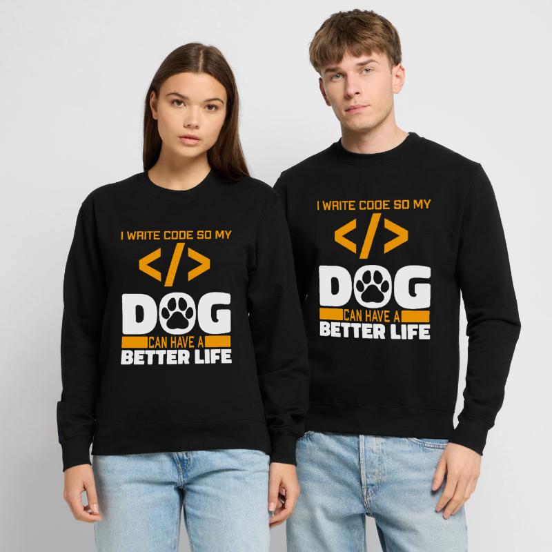 Entwickler Coder Programmierer Hund Unisex Pullover
