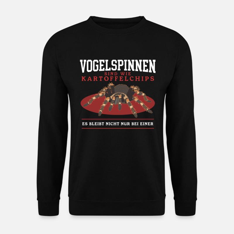 Vogelspinnen Tarantel Spinne Vogelspinne Geschenk - Unisex Pullover - Schwarz