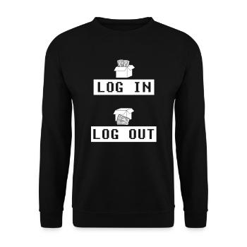 Developer Coder Programmer Funny - Unisex Sweatshirt - black - Front - Alina (178cm) & Michal (187cm)