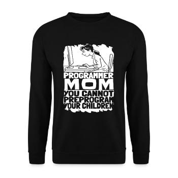 Entwickler Coder Programmierer Mama - Unisex Pullover - Schwarz - Vorne - Alina (178cm) & Michal (187cm)