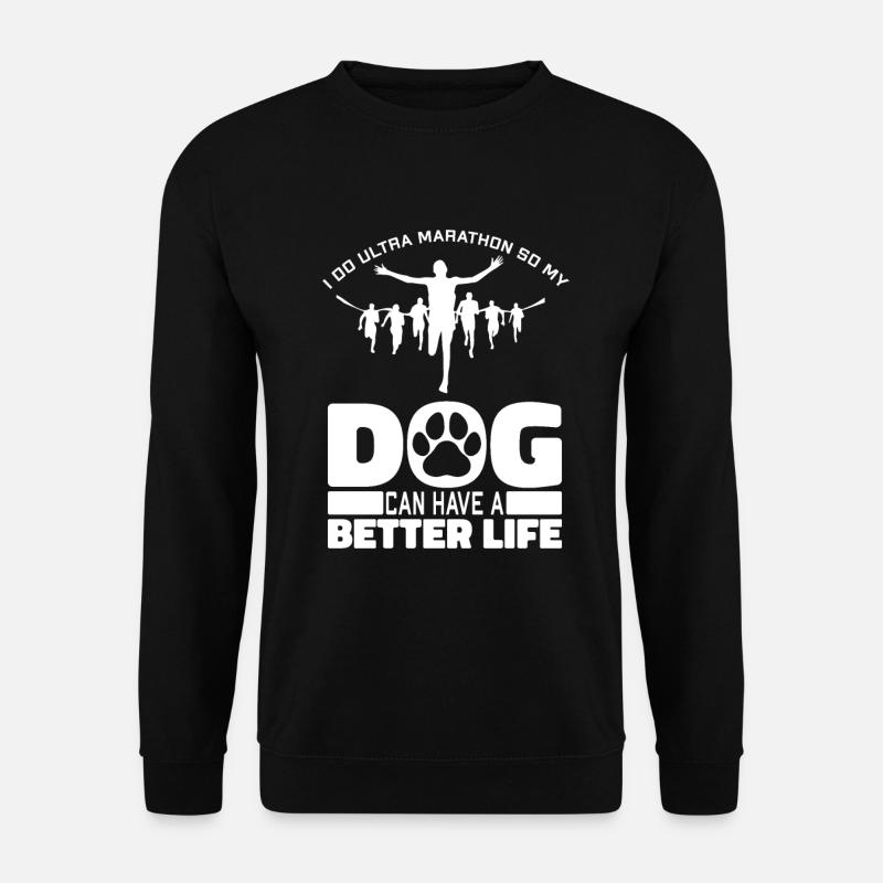 Ultramarathon Hund - Unisex Pullover - Schwarz