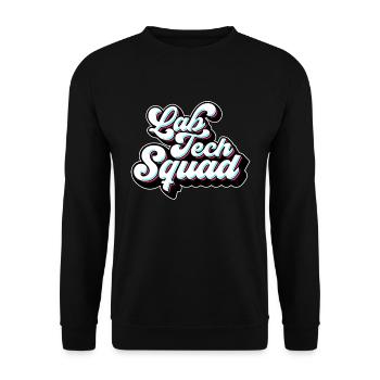 Lab Technician Lab Tech Squad Clinical Laboratory - Unisex Sweatshirt - black - Front - Alina (178cm) & Michal (187cm)