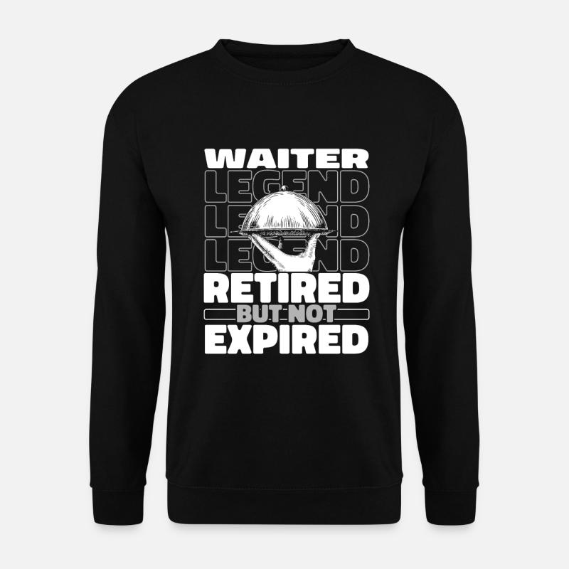 Serveur Serveuse à la retraite - Sweat-shirt Unisexe - noir
