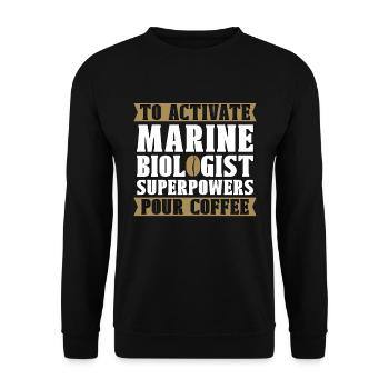 Marine Biology To Activate Marine Science Animals - Unisex Pullover - Schwarz - Vorne - Alina (178cm) & Michal (187cm)