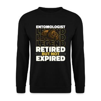 Entomology Entomologist Retired Insect - Unisex Sweatshirt - black - Front - Alina (178cm) & Michal (187cm)
