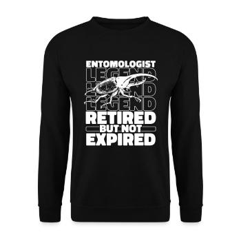 Entomology Entomologist Retired Insect - Unisex Sweatshirt - black - Front - Alina (178cm) & Michal (187cm)