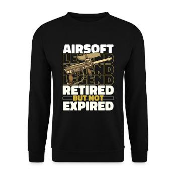 Airsoft à la retraite - Sweat-shirt Unisexe - noir - Devant - Alina (178cm) & Michal (187cm)