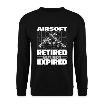 Airsoft à la retraite - Sweat-shirt Unisexe - noir - Devant - Alina (178cm) & Michal (187cm)
