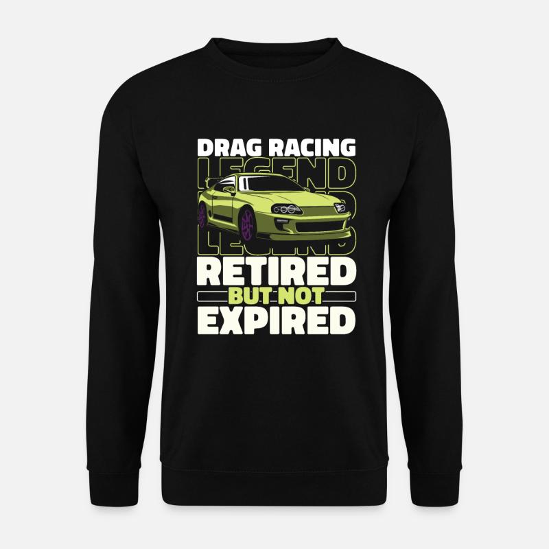 Retired Dragster Drag Race - Unisex Sweatshirt - black