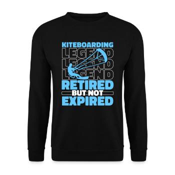 Kitesurfer Kitesurfen Kiten Kitesurf - Sweat-shirt Unisexe - noir - Devant - Alina (178cm) & Michal (187cm)