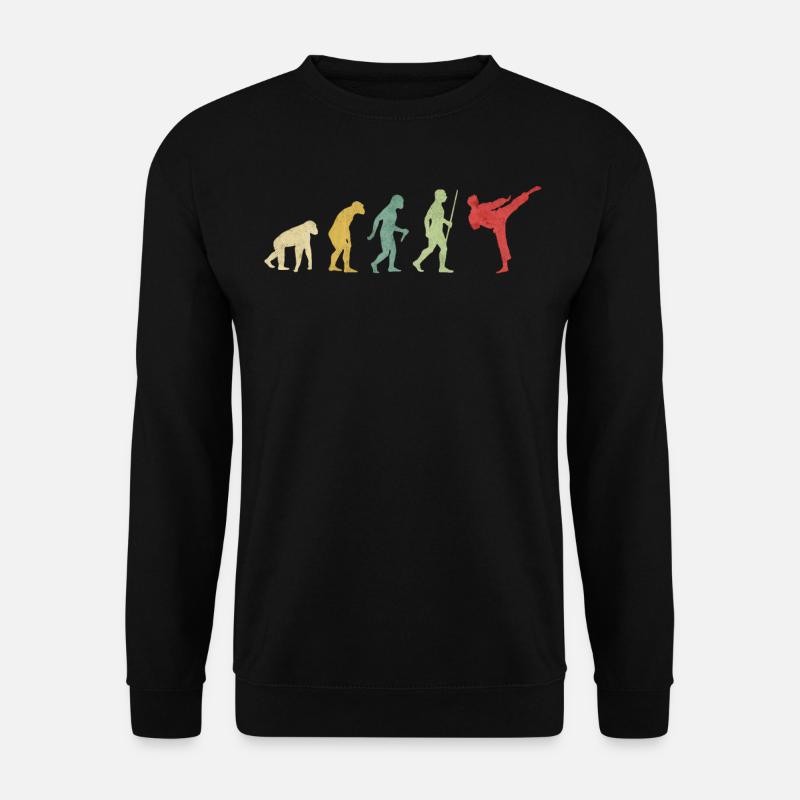 Karate High Kick Evolution - Unisex Pullover - Schwarz