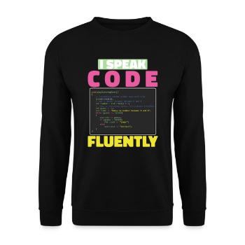 Développeur Coder Programmeur Sarcasme - Sweat-shirt Unisexe - noir - Devant - Alina (178cm) & Michal (187cm)