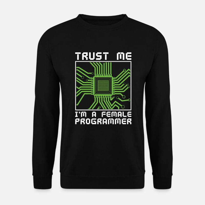 Developer Coder Programmer Microchip - Unisex Sweatshirt - black