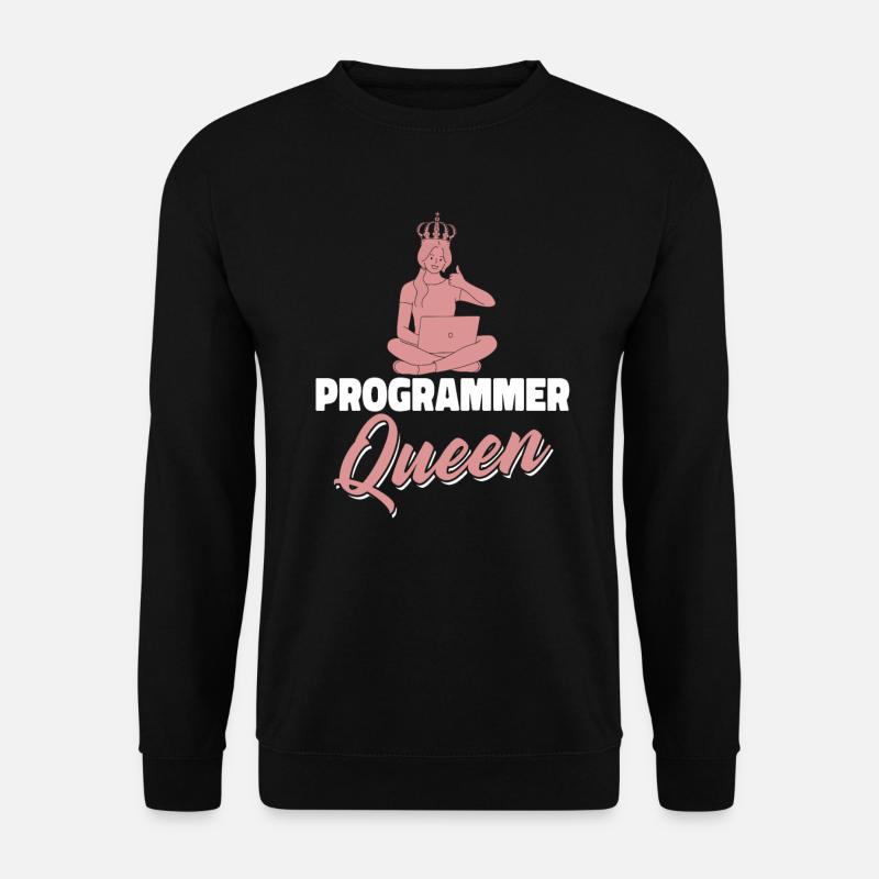 Developer Coder Programmer Queen - Unisex Sweatshirt - black