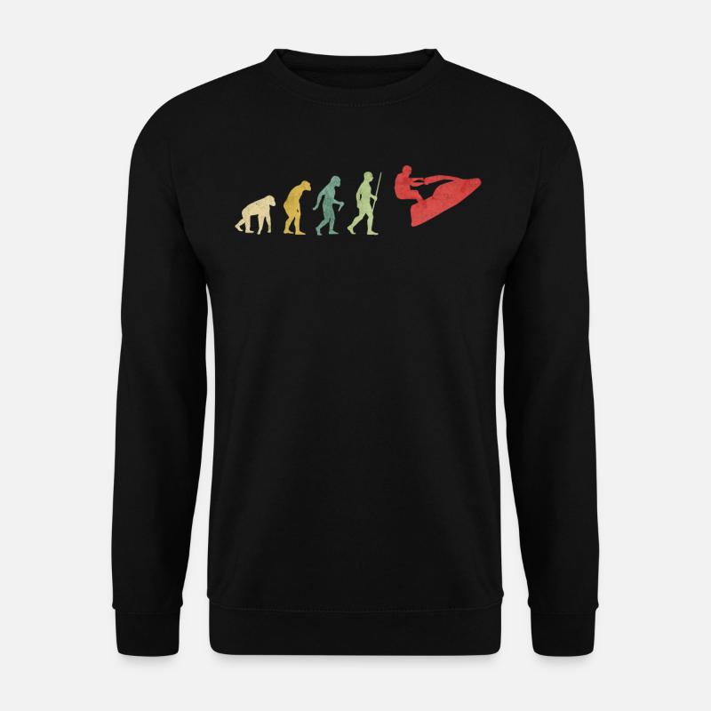 Jet Ski Evolution - Unisex Pullover - Schwarz