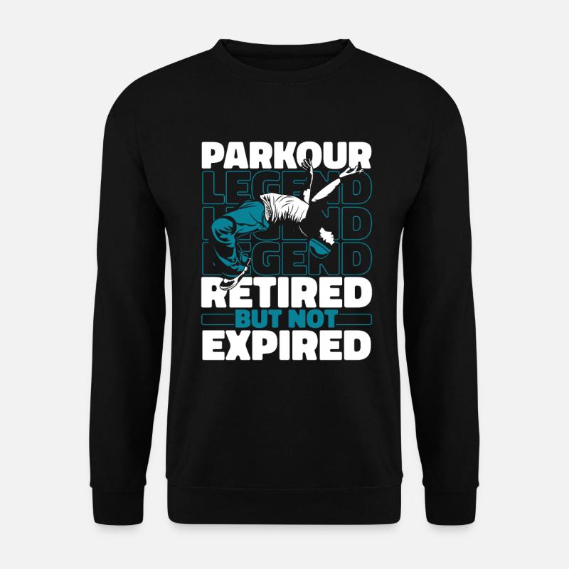 Parkour in retirement - Unisex Sweatshirt - black