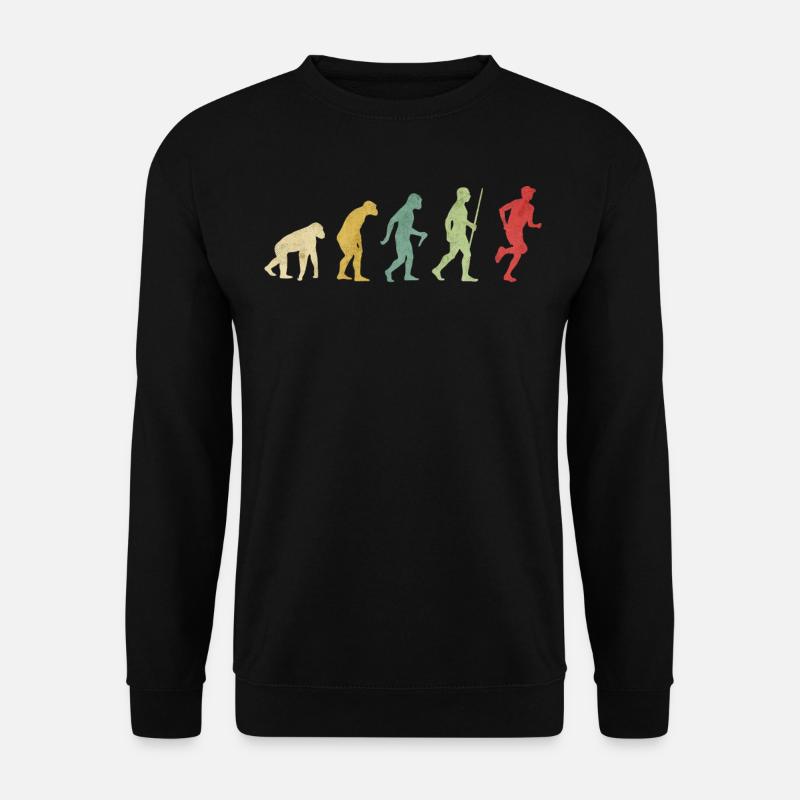 Jogging Runner Evolution - Unisex Sweatshirt - black