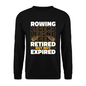 Rowing Retired rowers - Unisex Sweatshirt - black - Front - Alina (178cm) & Michal (187cm)