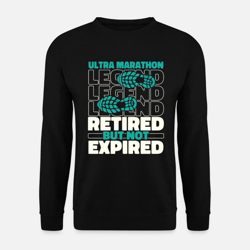 Ultramarathon in retirement - Unisex Sweatshirt - black