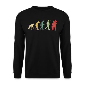 Tuba spielen Mannentwicklung - Unisex Pullover - Schwarz - Vorne - Alina (178cm) & Michal (187cm)