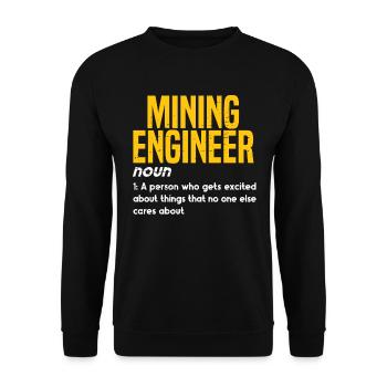 Ingénieur Witzig Ingénieur des mines - Sweat-shirt Unisexe - noir - Devant - Alina (178cm) & Michal (187cm)