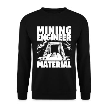 Ingénieur Ingénieur minier - Sweat-shirt Unisexe - noir - Devant - Alina (178cm) & Michal (187cm)