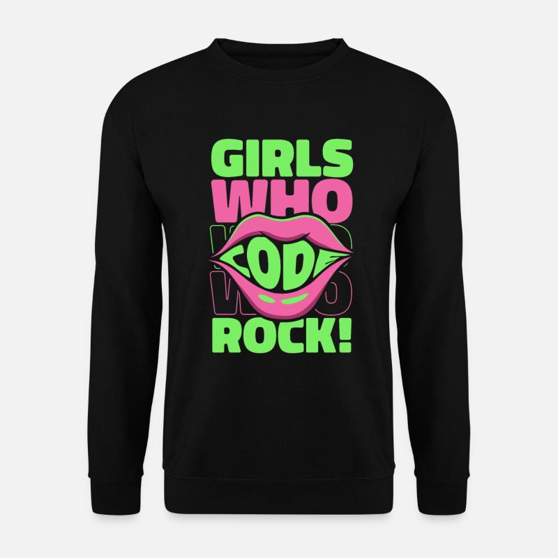 Développeur Coder Programmeur Girl - Sweat-shirt Unisexe - noir