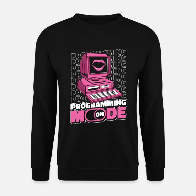 Developer Coder Programmer Lips - Unisex Sweatshirt - black