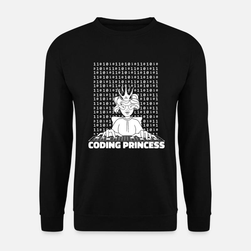 Développeur Coder Programmeur Princess - Sweat-shirt Unisexe - noir