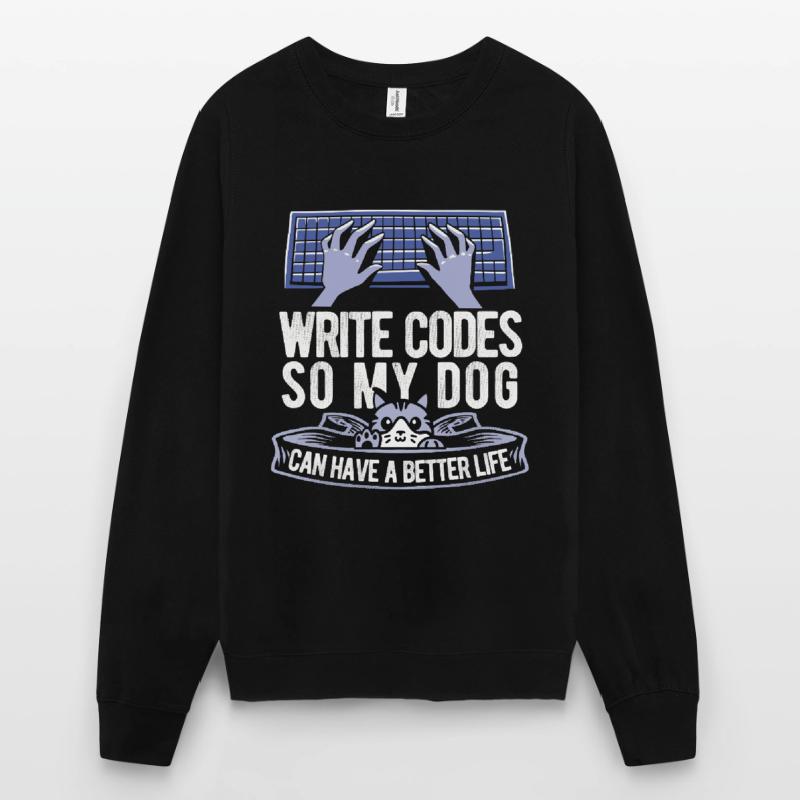 Entwickler Coder Programmierer Katze Unisex Pullover