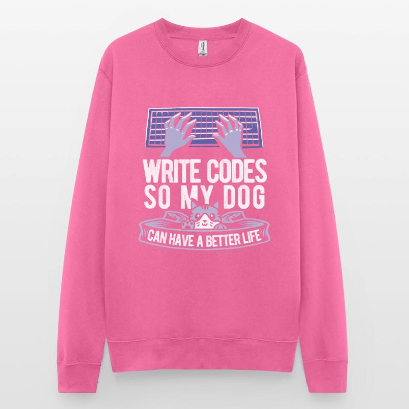 Entwickler Coder Programmierer Katze Unisex Pullover