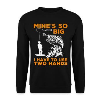 Pêche Adultes Humour Père Mari Blague - Sweat-shirt Unisexe - noir - Devant - Alina (178cm) & Michal (187cm)