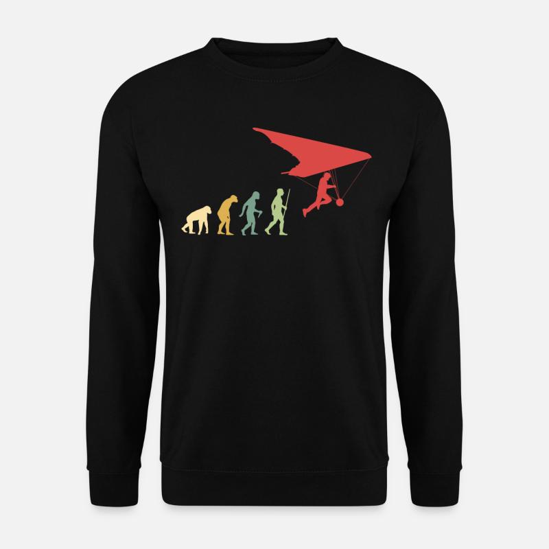Hanggliding Evolution - Unisex Sweatshirt - black