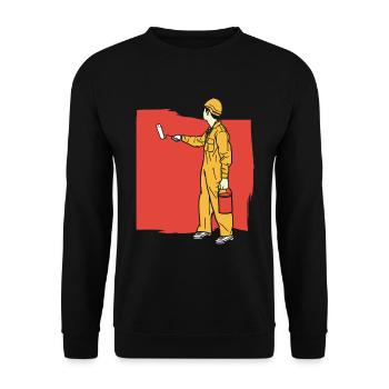 Maler Lackierer - Unisex Pullover - Schwarz - Vorne - Alina (178cm) & Michal (187cm)