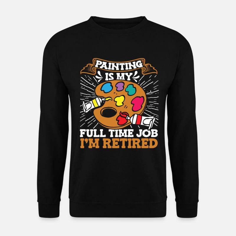 Painter Varnisher Palette - Unisex Sweatshirt - black