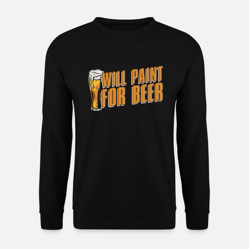 Maler Lackierer Bier - Unisex Pullover - Schwarz
