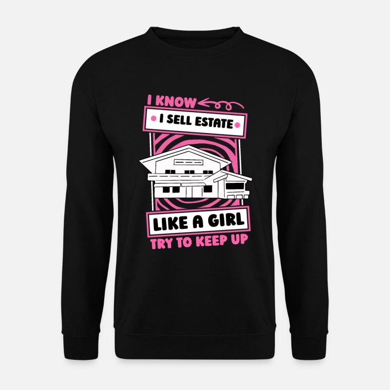 Immobilienmakler Mädchen - Unisex Pullover - Schwarz