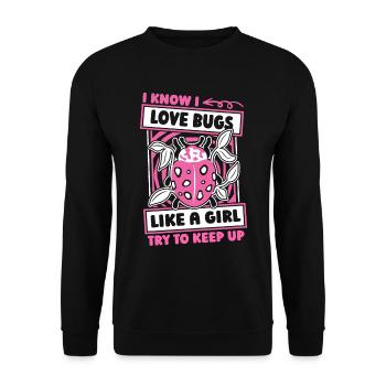 Entomology Entomologist Insect Funny - Unisex Sweatshirt - black - Front - Alina (178cm) & Michal (187cm)
