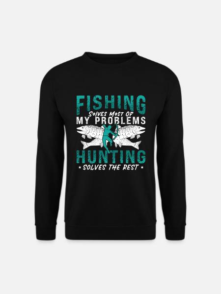 Bowfishing Fishing Solves Most Of Arrow Bowfisher - Unisex Pullover - Schwarz