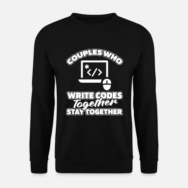 Developer Coder Programmer Pair - Unisex Sweatshirt - black